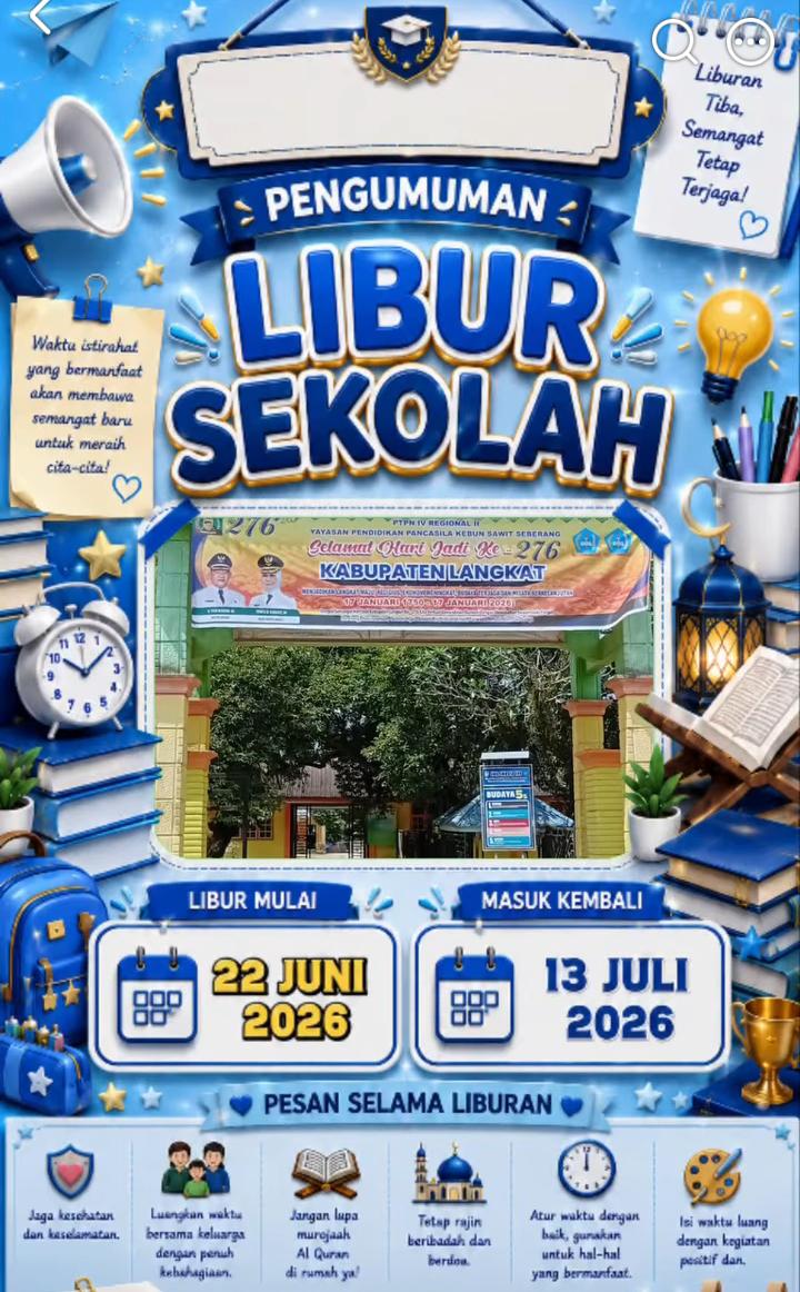 Brosur Libur Sekolah